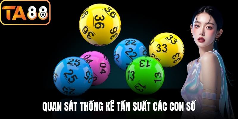 Quan sát thống kê tần suất các con số